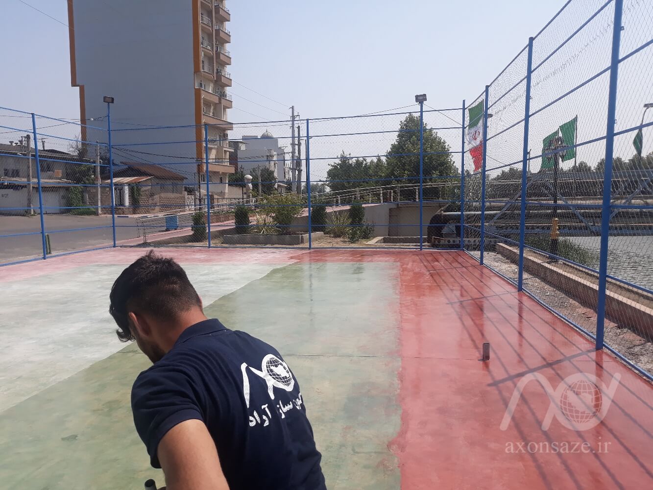 کفپوش اپوکسی زمین بازی شهرداری بابلسر axonsaze.ir 04