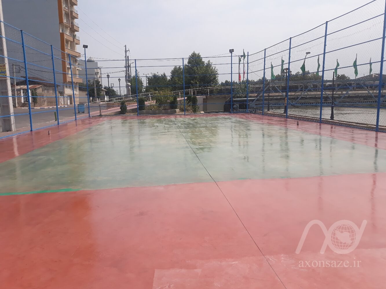 کفپوش اپوکسی زمین بازی شهرداری بابلسر axonsaze.ir 06